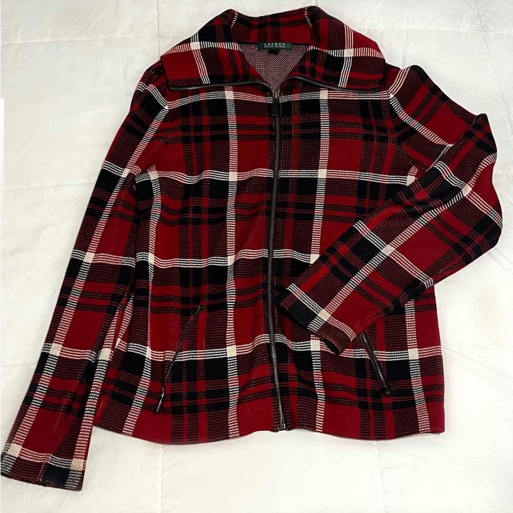 Ralph Lauren plaid zip up